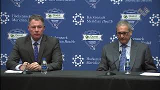 Dave Gettleman and  Pat Shurmur discuss why they decided to  Select Barkley