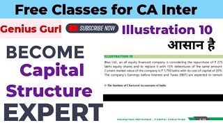 Illustration 10||Capital Structure| |FM||Financial Management||CA Inter| |Group 2||Genius Gurl|