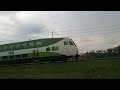 go train heading to bradford cab car 352 and mp54 669