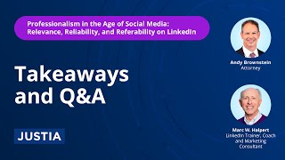 Takeaways and Q\u0026A | Professionalism in the Age of Social Media Part 4 of 4