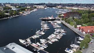 Royal Djurgarden -- Waldermarsudde, Stockholm Harbor 4K Drone Footage #waldermarsudde #djurgården