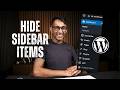 Hide Items from the WordPress Admin Sidebar