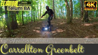 #120 East Carrollton Park MTB Trails Part 2 | on the Telum BA Electric Mountainboard