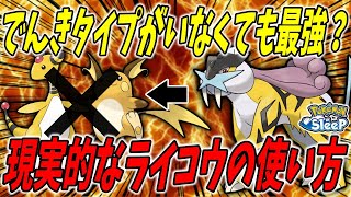 ライコウ編成はでんきタイプで揃えないとダメなの？きのみS必須？徹底解説します！【ポケモンスリープ】