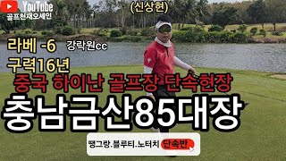 [핸디단속반] 금산85대장 신상현 중국하이난골프장강락원cc