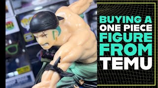 Temu Roronoa Zoro Figure Unboxing and Review