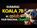 Running Koala for free in Colab. Your own personal ChatGPT? (tutorial)