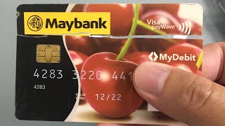 Maybank ATM Card Spoil Already Also Can Use 银行卡坏成这样还能使用🤣