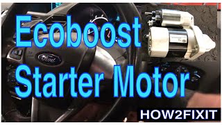 Simple Solution: Ford Fiesta 1.0 Ecoboost Starter Motor Replacement Tutorial.
