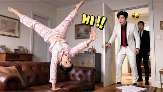 CEO came to cancel arranged marriage, but saw her wave hello upside down. He was instantly smitten!