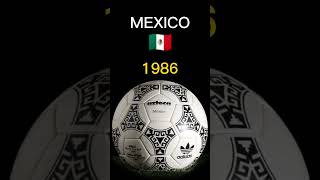 History of the World Cup Ball 1930 - 2022 #shorts