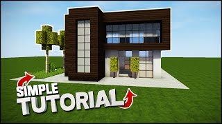 Minecraft House Tutorial: Simple Modern House - Best House Tutorial