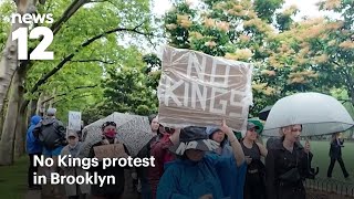 No Kings protesters rally in Brooklyn; 'Important for people to show up,' Ethan Hawke says | News 12
