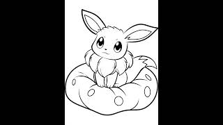 Cool Eevee Pokemon Coloring Pages Easy Printable