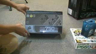 Corsair HX750 Power Supply Quick look \u0026 Unboxing  The Tech Source