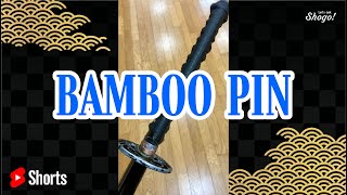 Why a Single Bamboo Pin Holds the Whole Katana Blade #Shorts