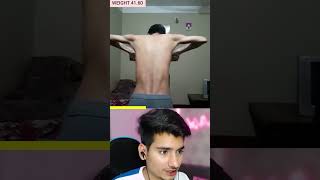 7 Month Transformation in 50Sec Skinny to Muscular #shorts #tranformation