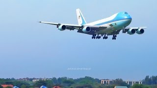 [FULLHD]USA - Air Force One Boeing VC-25A (747-2G4B) 92-9000 Landing Kuala Lumpur