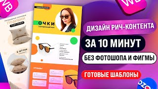 Дизайн рич-контента для Wildberries и Ozon I Полное руководство и готовые шаблоны