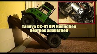 Tamiya CC-01 HPI Reduction GearBox adaptation tutorial