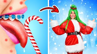 🎄 تحولات في الكريسماس! من شخصية نرد غرينش إلى فتاة سانتا الشهيرة