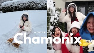 những ngày mùa đông | đón tuyết ở Chamonix