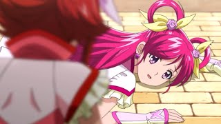 {FANMADE} Otona Pretty Cure| Dream + Rouge Fight! Updated Attack SFX! (97% Clean, LittleToNoMusic)