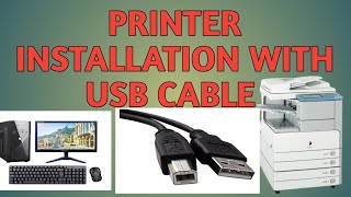 CANON IR 2870,3235,3300,2230 | HOW TO INSTALLATION PRINTER WITH USB CABLE |