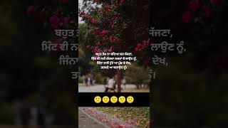 ਬਹੁਤ ਤੇਜ ਨਾ ਬਣਿਆ ਕੇ ਸੱਜਣਾ🙁 #shots #shorts #short #virel #virelshorts #virelvideo #trendingshorts