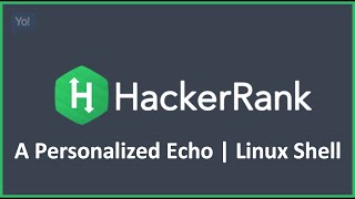A Personalized Echo | Hacker Rank Solution in Linux Shell