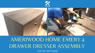 Ameriwood Home Emery 4 Drawer Dresser Assembly | Grantville 4 - Drawer Dresser | Mainstays Classic