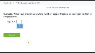 A2 IXL S.1 S.4 - Logarithm basics