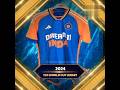 Team India T20 World Cup Jersey (2007 - 2024)!! #shorts #cricket #t20worldcup #teamindia #t20