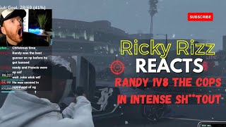 Ricky Rizz Reacts to RANDY slamming 8 COPS \u0026 SAVES CG! 🥶 #gtarp