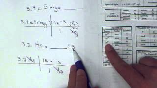 One and Two step metric conversions