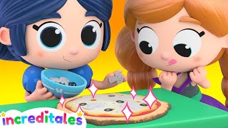 Alice and Snow White make a PIZZA  | Increditales | Funny Animation for kids
