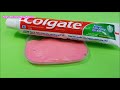 colgate toothpaste slime with sugar no glue no borax 2 ingredients toothpaste slime