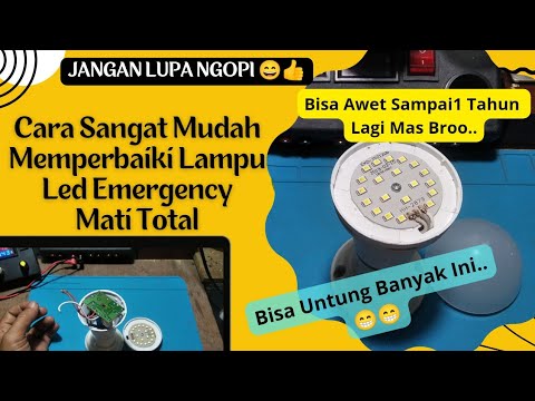 Cara Mudah Memperbaiki Lampu Led Emergency Mati Total #tutorial #tricks ...