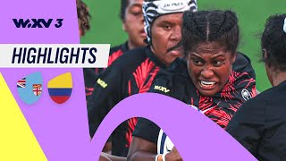 Fiji run riot with 11 tries against Colombia | Fiji v Colombia | WXV3 Highlights