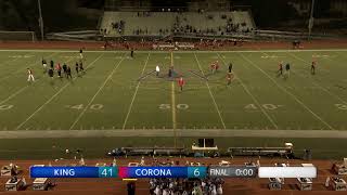 High School Football - King vs Corona