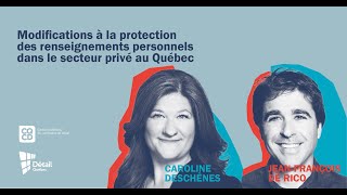 Modifications à la protection des renseignements personnels dans le secteur privé au Québec