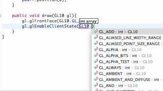 Android Application Development 174 Creating Draw method for OpenGL