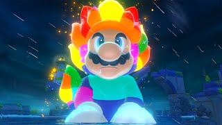 What if Mario uses the Rainbow Giga Cat Bell in Super Mario 3D World + Bowser's Fury?
