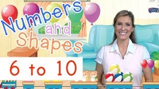 Numbers and Shapes Counting from 6 to 10 - TinyGrads. homeschool family
