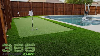 Backyard Turf Installation Around Pool