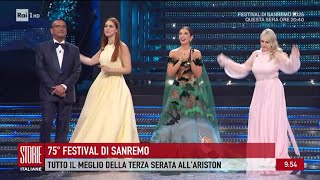 Gli highlights della terza serata del festival - Storie italiane 14/02/2025