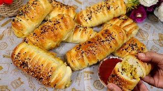 Chicken Alfredo Bread Recipe 😍 By Tasty Food With Maria | Perfect For High Tea Snack