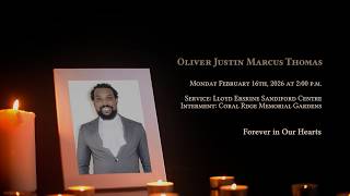 In Loving Memory of Oliver Justin Marcus Thomas - Obituary
