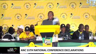 ANC 55th National Conference declarations