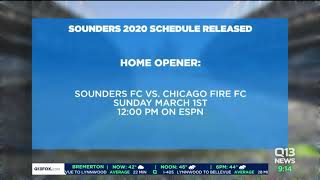 Seattle Sounders release 2020 regular season schedule